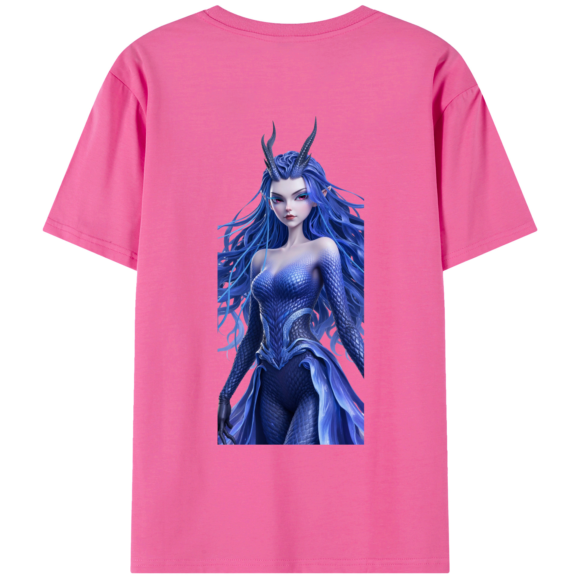 （画像用） Ne Zha 2 ナタ 魔童の大暴れ レディース半袖Tシャツ(バックプリント)